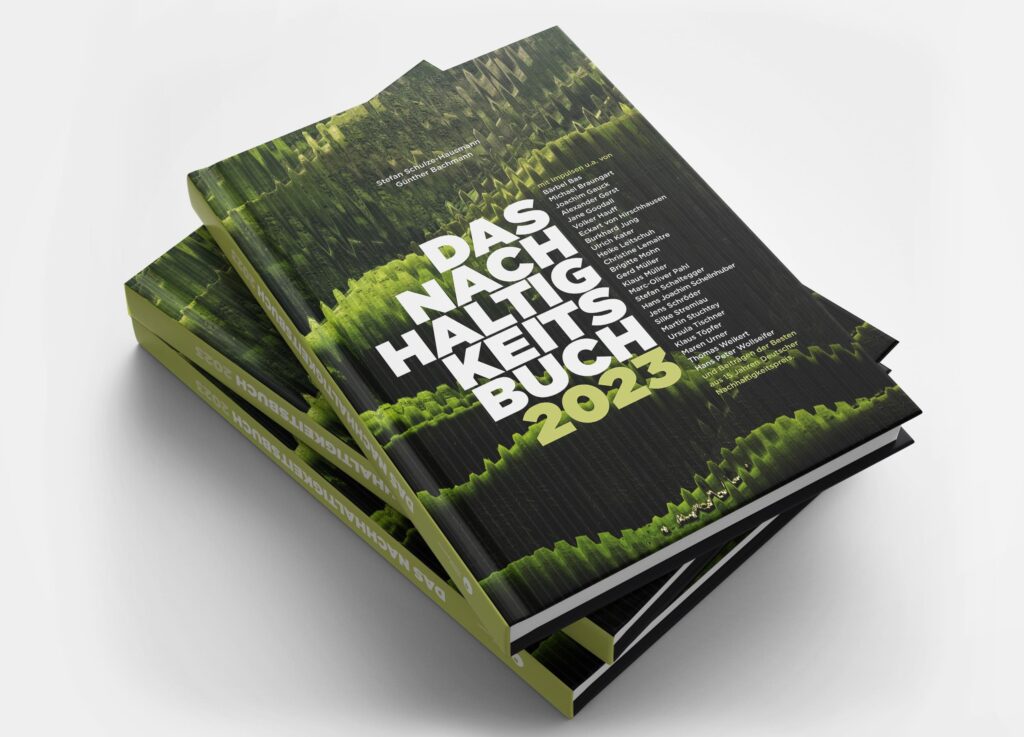 Cover des Buches "Das Nachhaltigkeitsbuch" der Stiftung Deutscher Nachhaltigkeitspreis